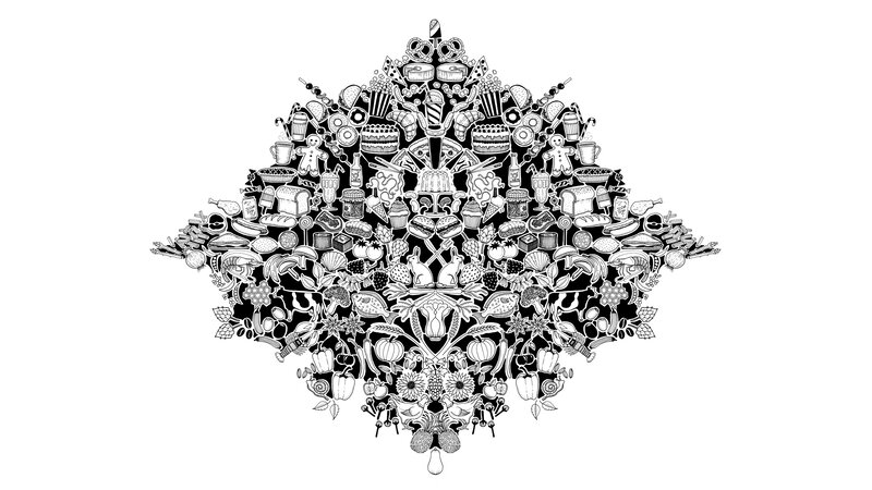 Food-themed Mandala