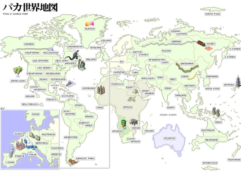 Fool's World Map