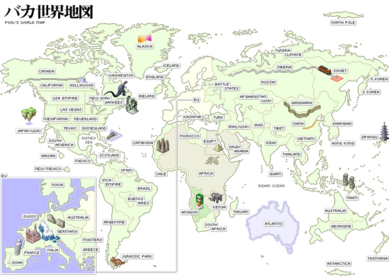 Fool's World Map