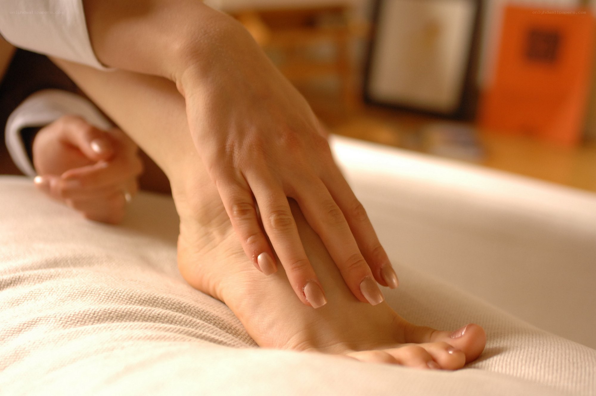 foot massage at spa