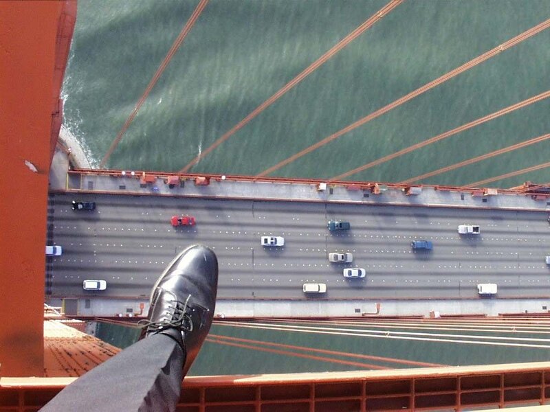 Foot on Bridge Edge
