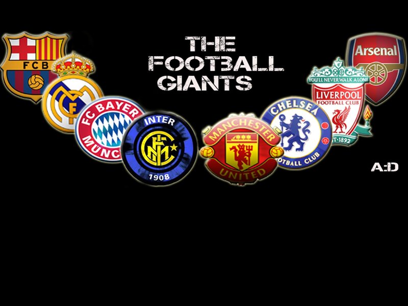 Football Club Crests — Black, Dramatic