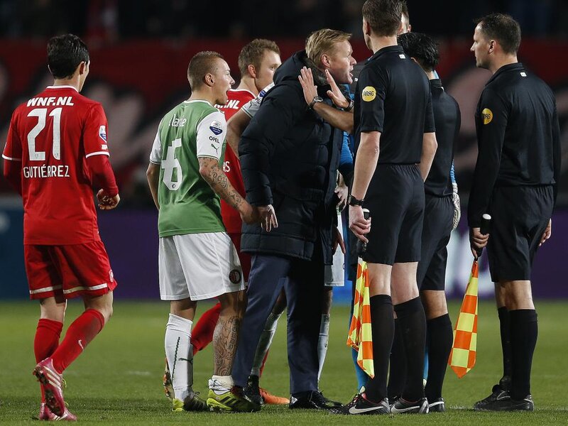 Football Coach Arguing with Referee — Green