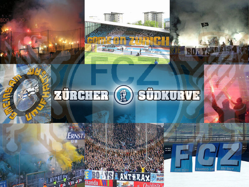 Football Fans in Stadium — Blue