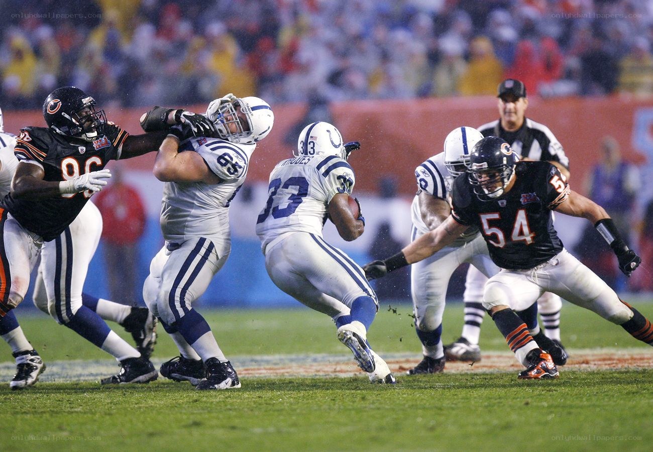 Football game action