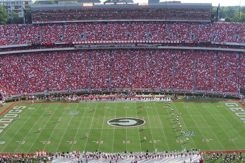 Football game at Georgia stadium