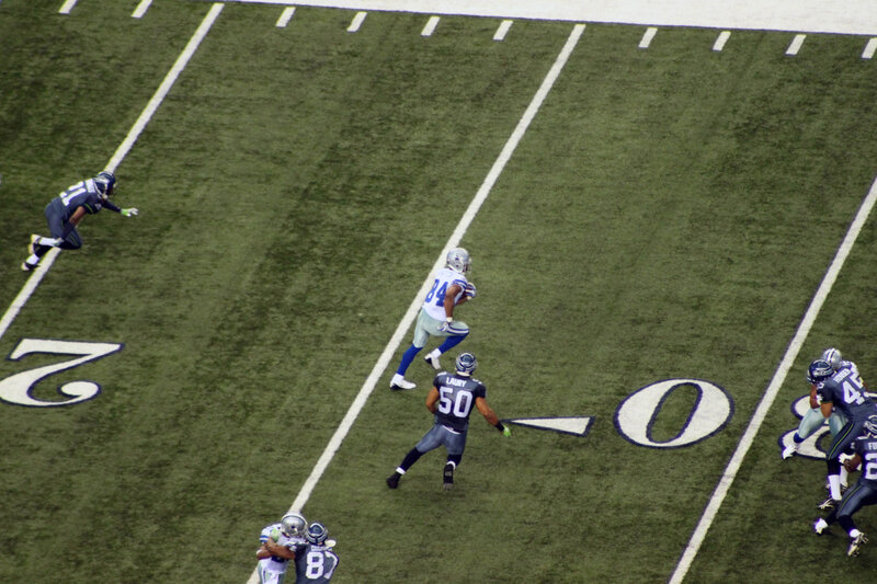 Football game in progress