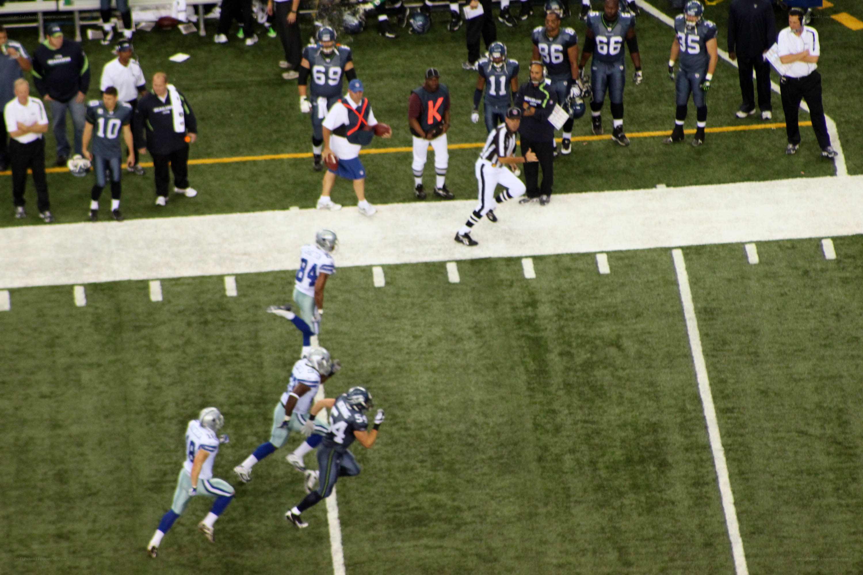 Football game in progress