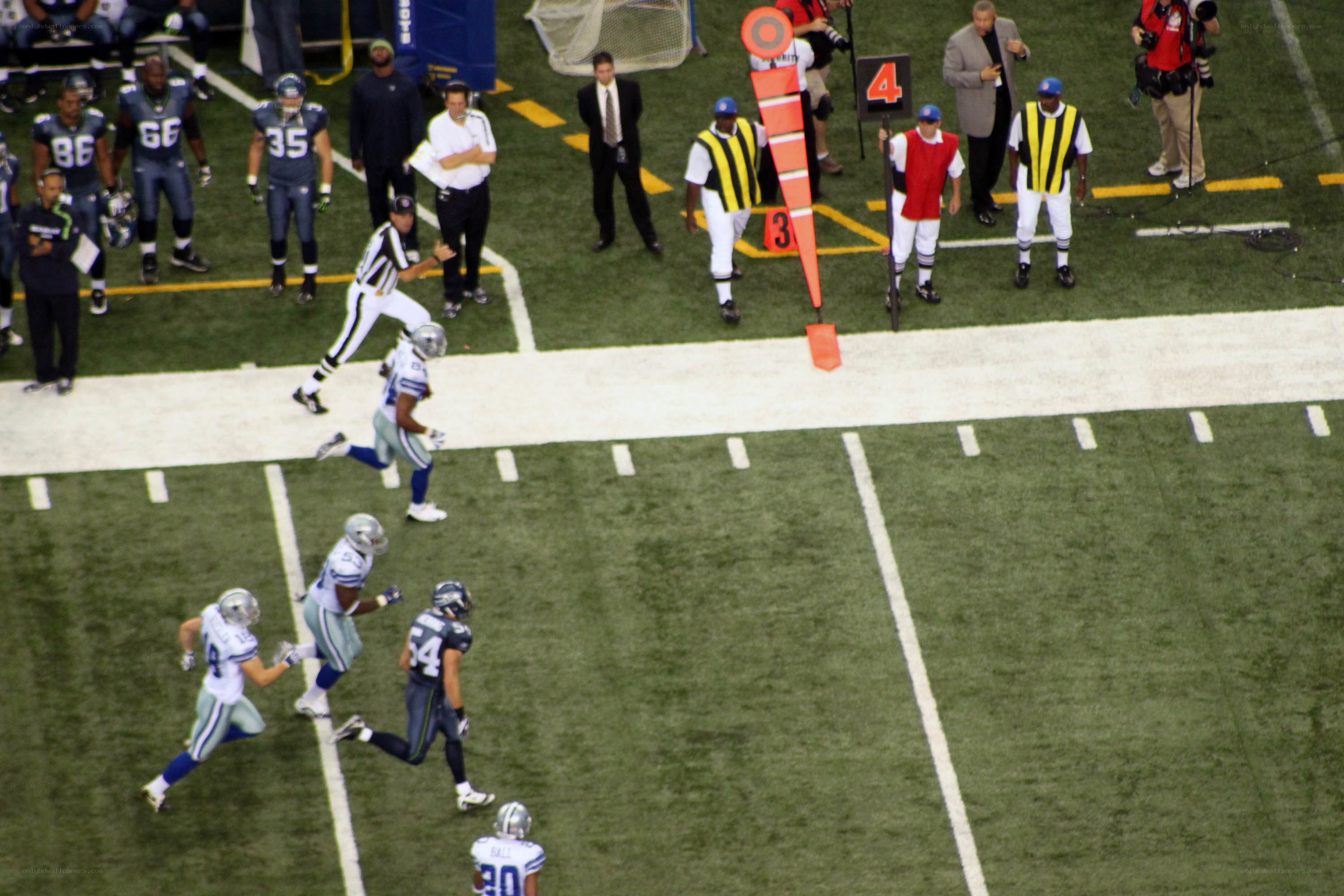 Football game in progress