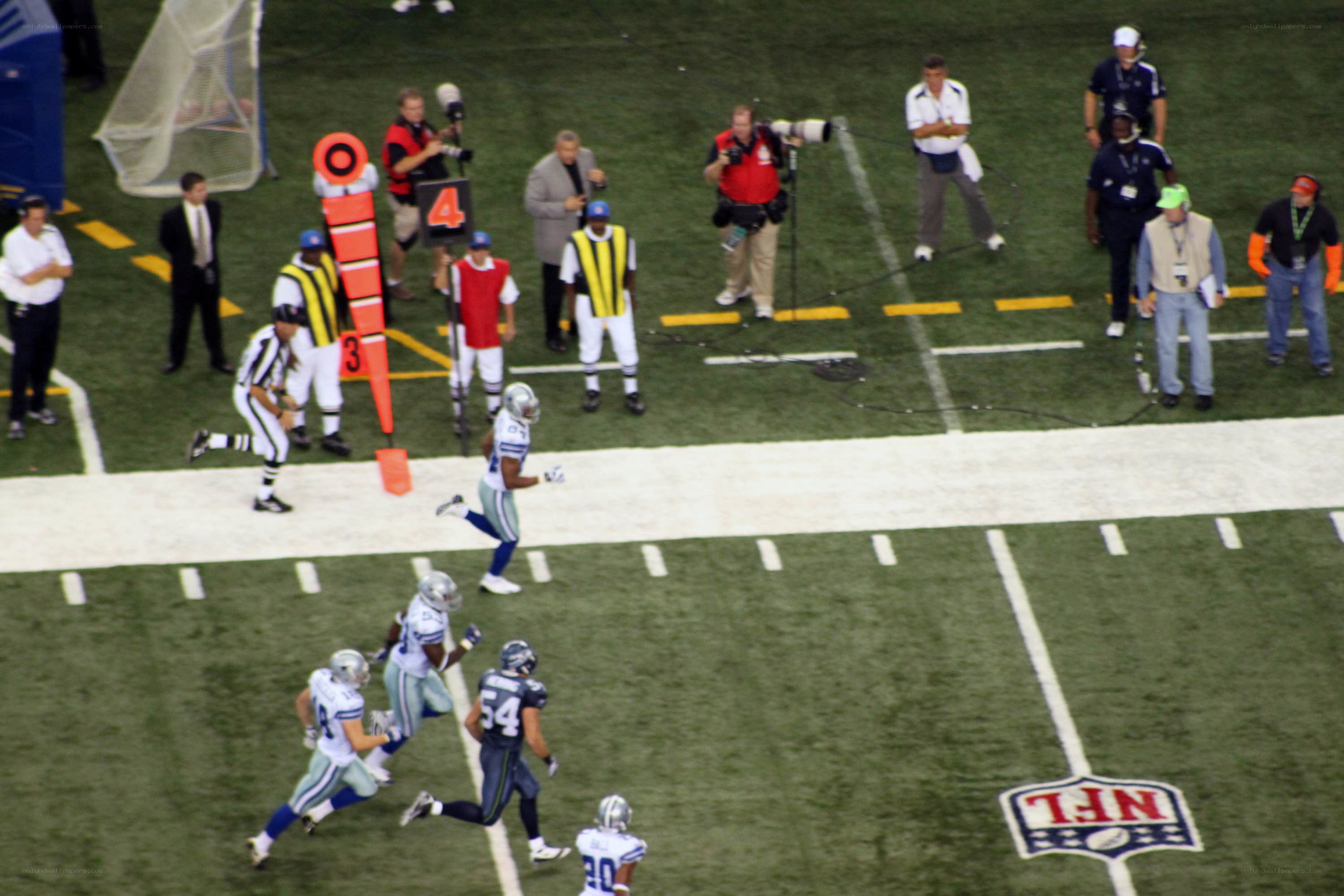 Football game in progress