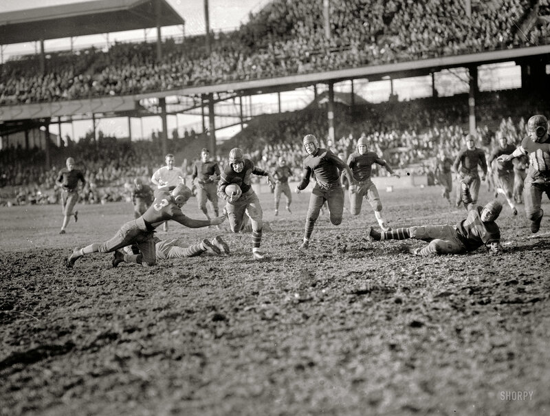 Football game in progress