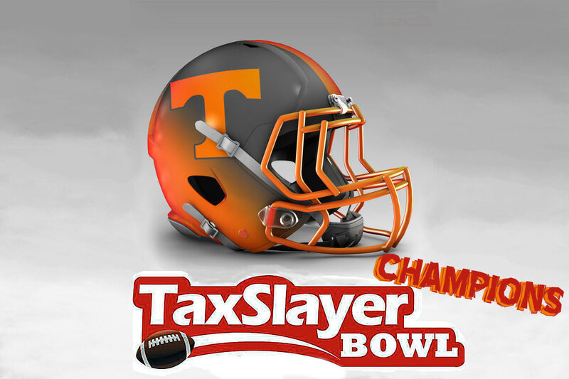 Football Helmet — Orange