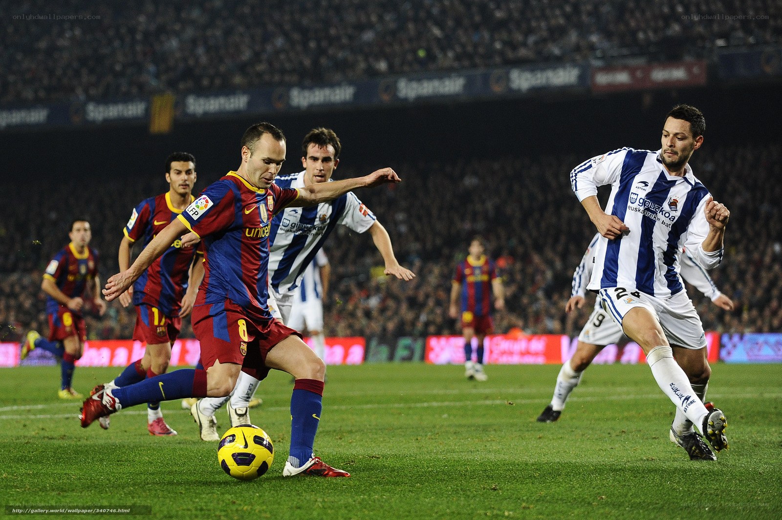 Football match action