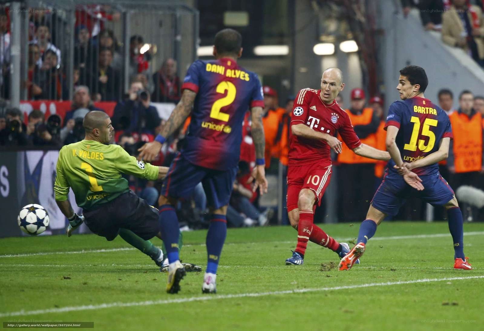 Football match action scene