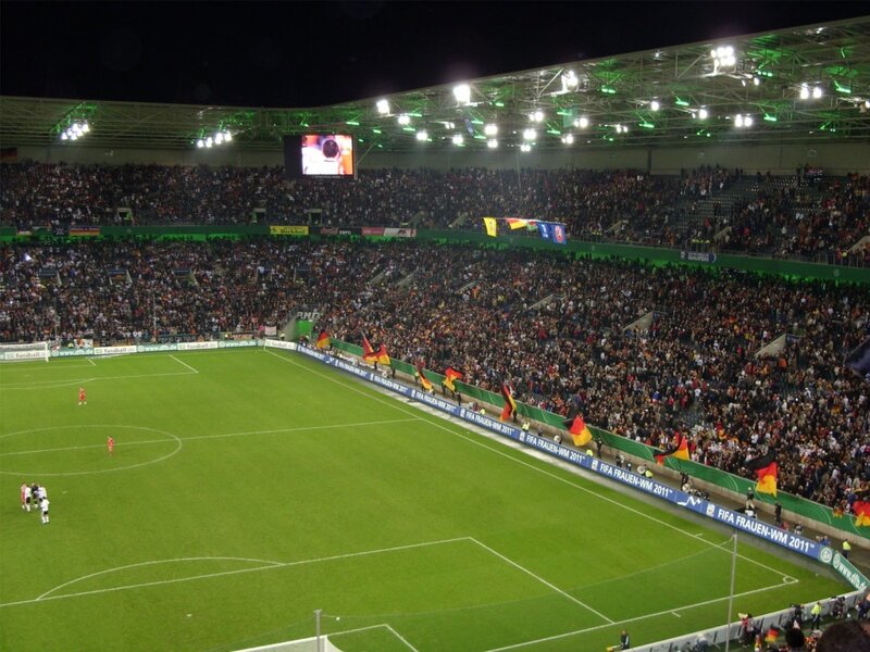 Football match at night