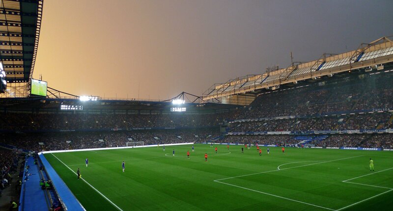 Football Match at Stadium — Green