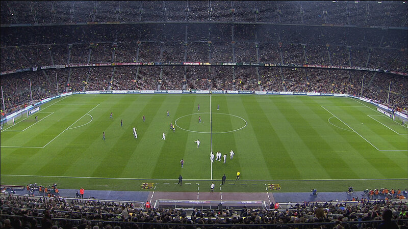 football match at stadium