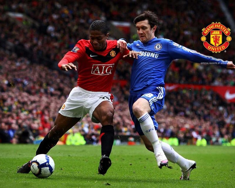 Football match between Manchester United and Chelsea