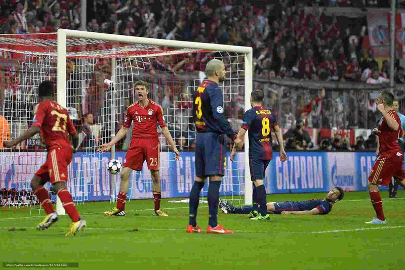 Football match goal celebration