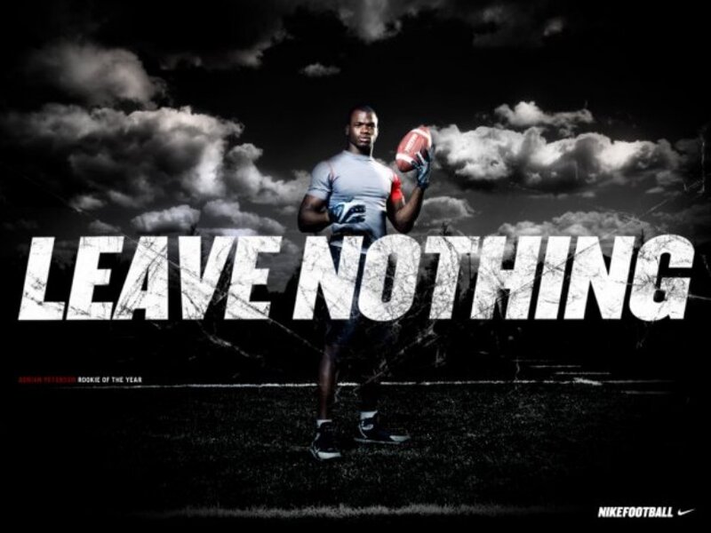 football player ad campaign