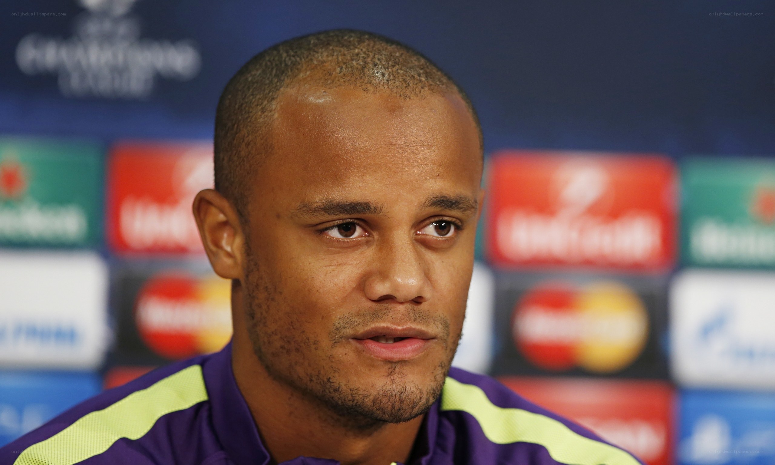 football player at press conference