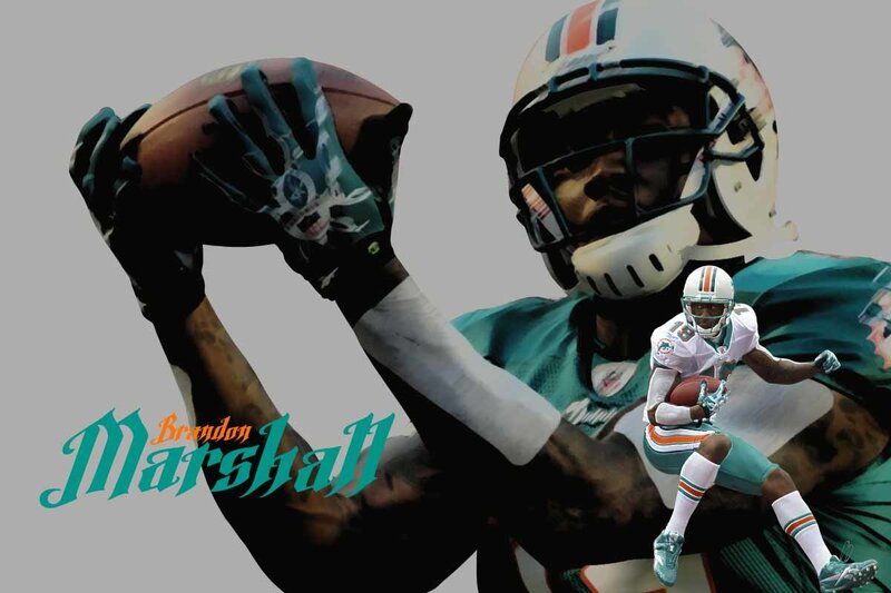 Football Player Catching Ball — Teal
