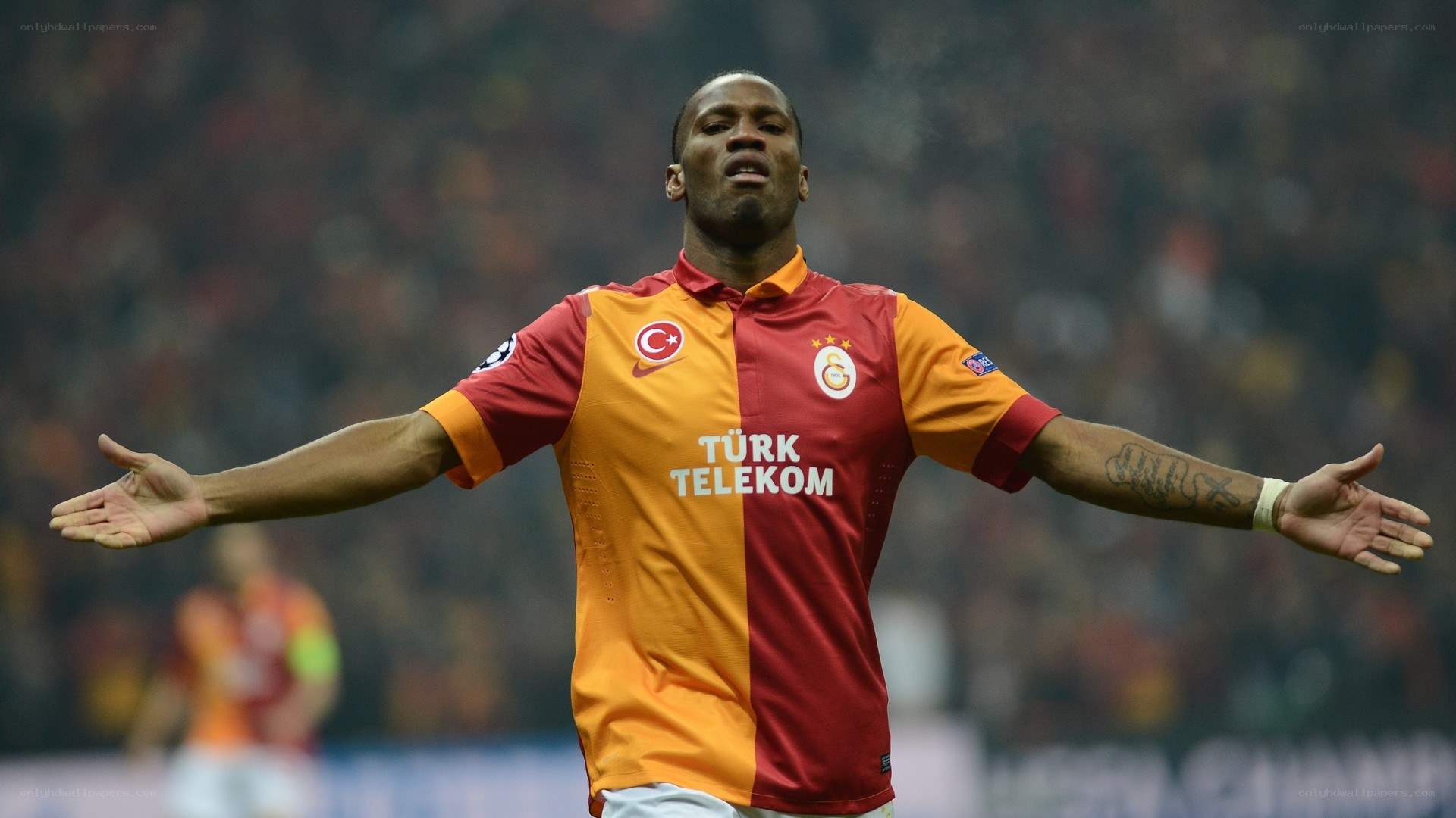 football player celebrating