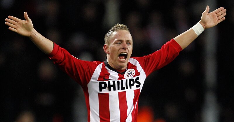 football player celebrating
