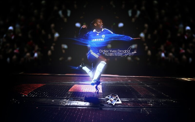 Football Player Celebrating — Blue, Dramatic, Night, Digital Art, Stadium, Crowd, Jersey