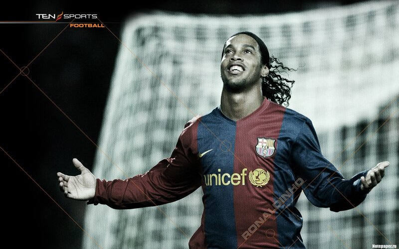 Football Player Celebrating — Blue, Dramatic, Photograph, Goalie Net, Jersey
