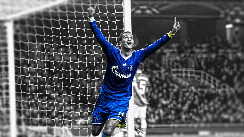football player celebrating goal