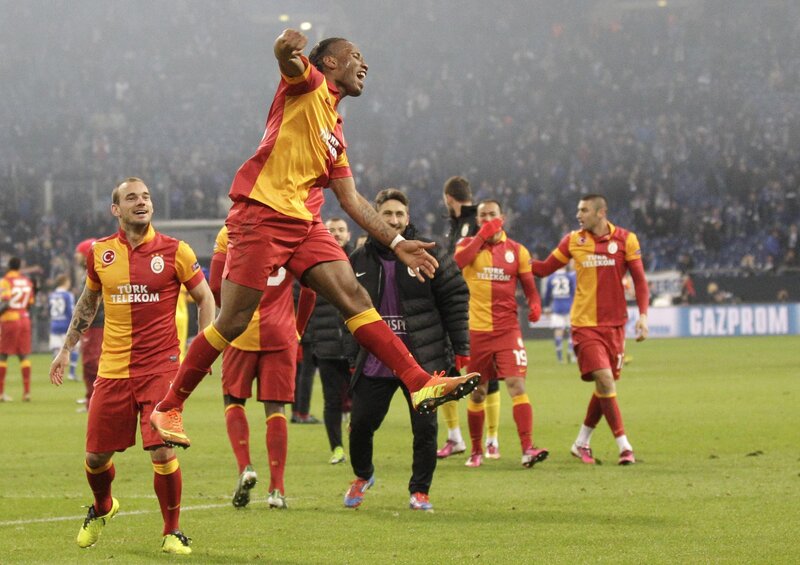 Football player celebrating goal