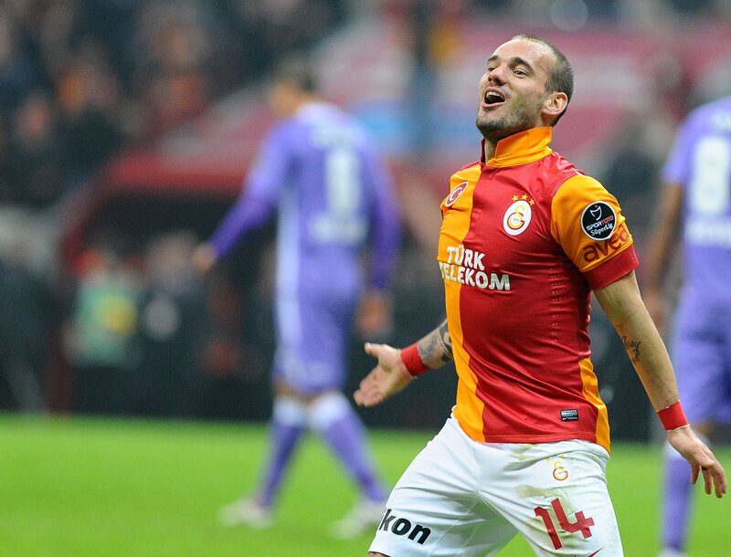football player celebrating goal