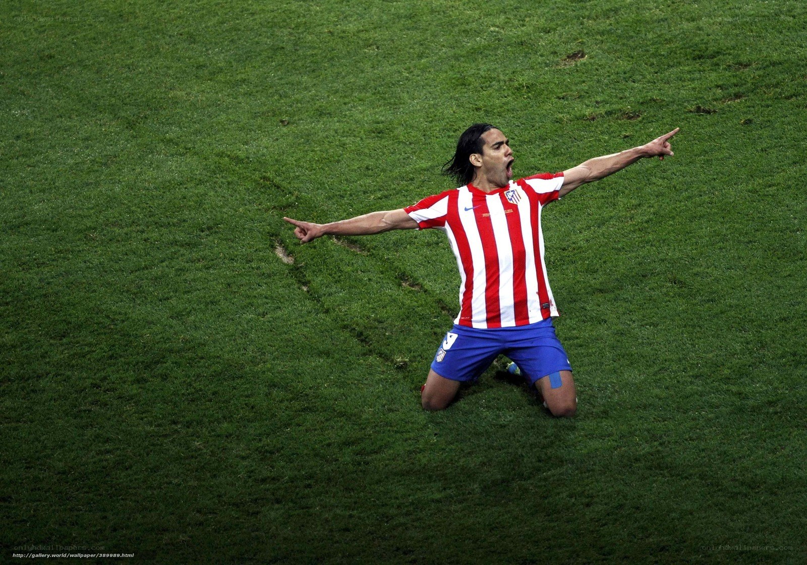 football player celebrating goal