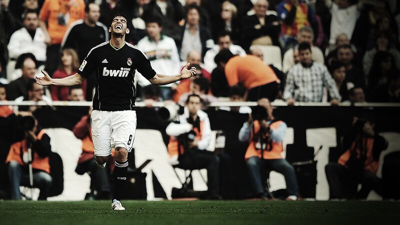 Football player celebrating goal