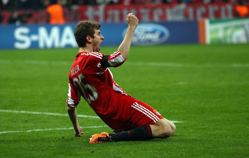 football player celebrating goal