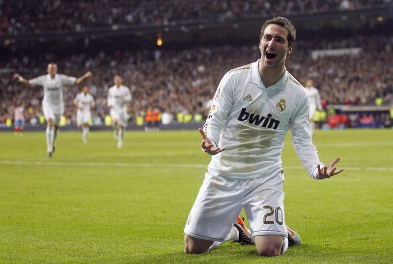 Football player celebrating goal