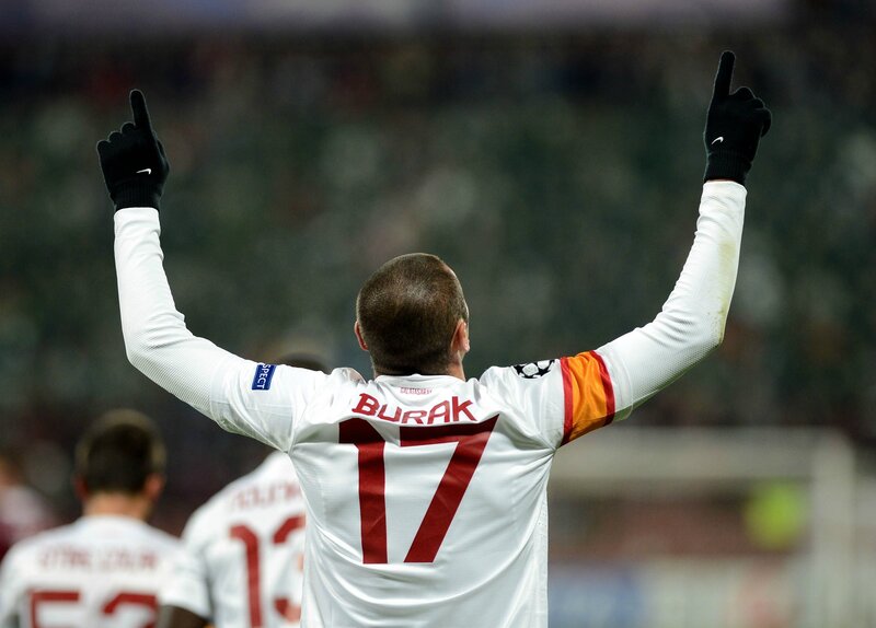 Football player celebrating goal