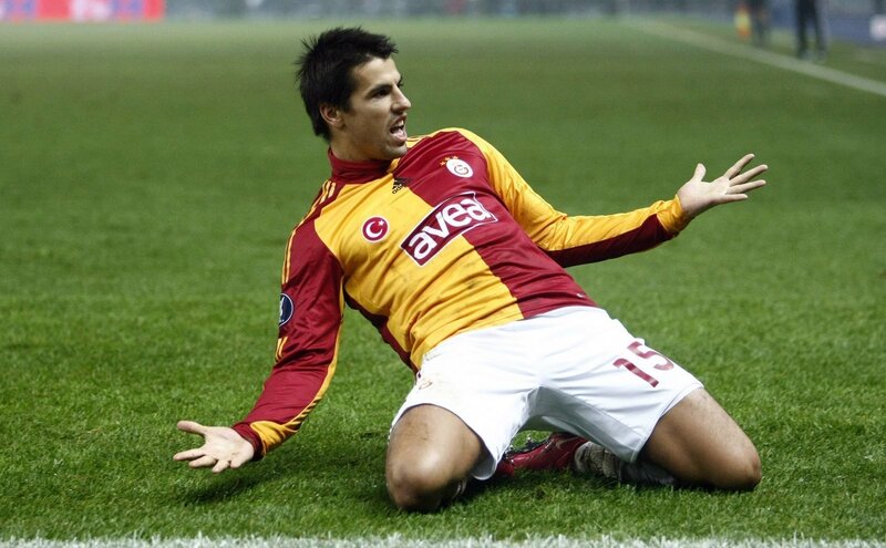 football player celebrating on field