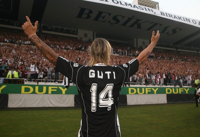 Football player celebrating on field