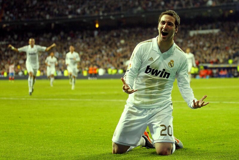 Football player celebrating on field
