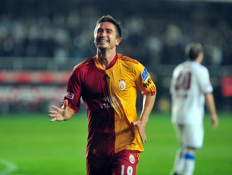 Football player celebrating on field