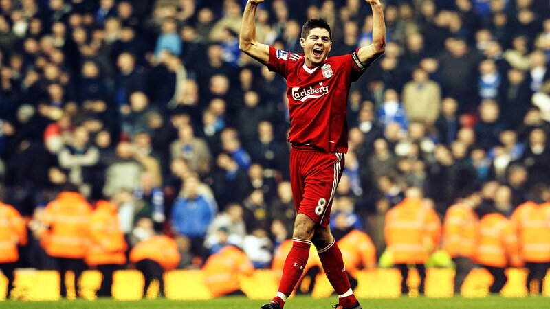 Football Player Celebrating — Red, Celebratory