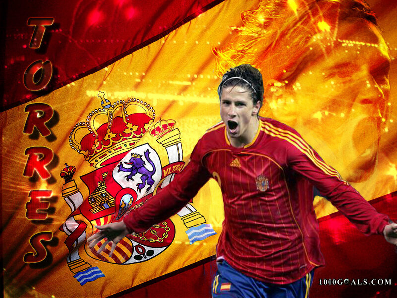 Football Player Celebrating — Red, Dramatic, Digital Art, Spanish Flag