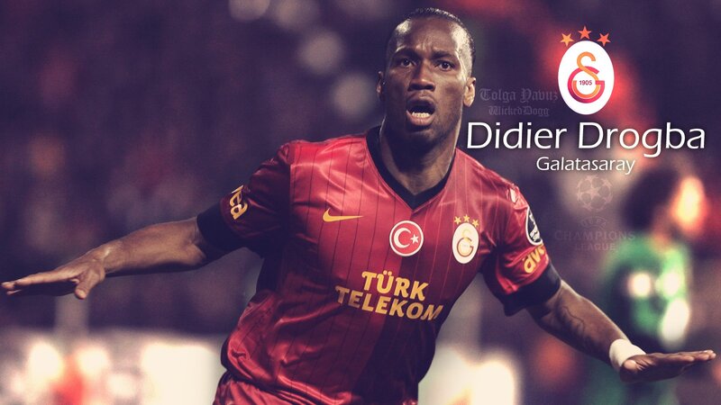 Football Player Celebrating — Red, Dramatic, Night, Photograph, Galatasaray Jersey