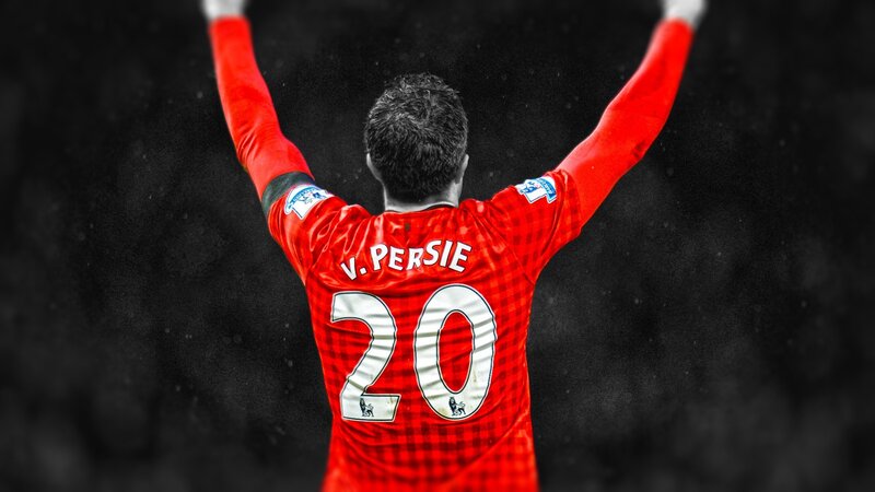 Football Player Celebrating — Red, Dramatic, Photograph, Red Jersey, Number 20