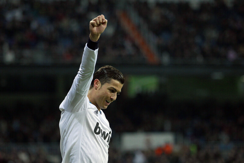 Football Player Celebrating — White, Celebratory, Night, Photograph, Crowd