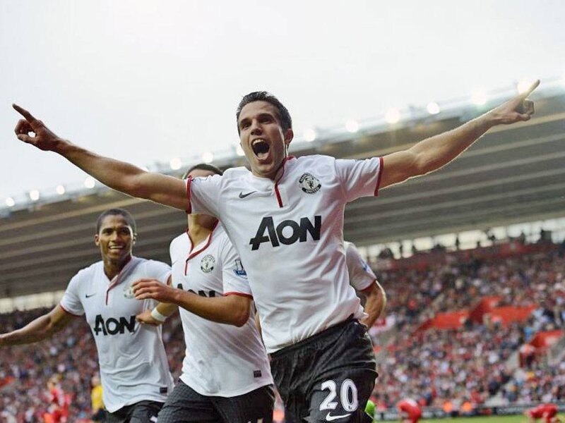 Football Player Celebrating — White, Celebratory
