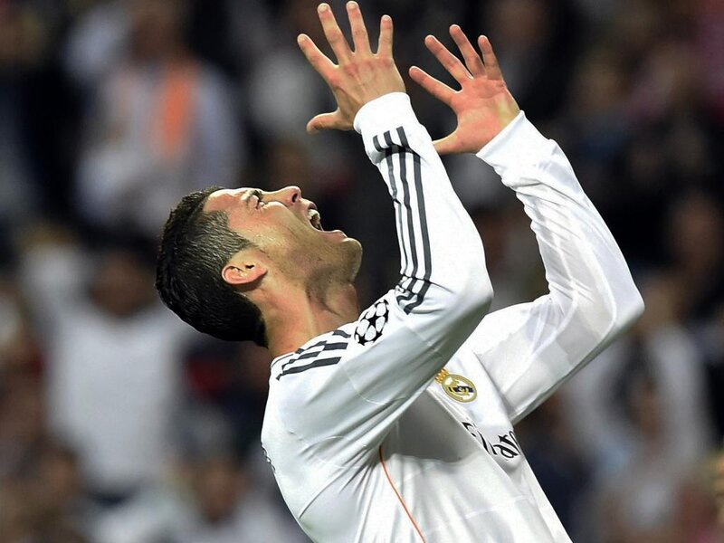 Football Player Celebrating — White, Intense, Night, Photograph, Hands Raised