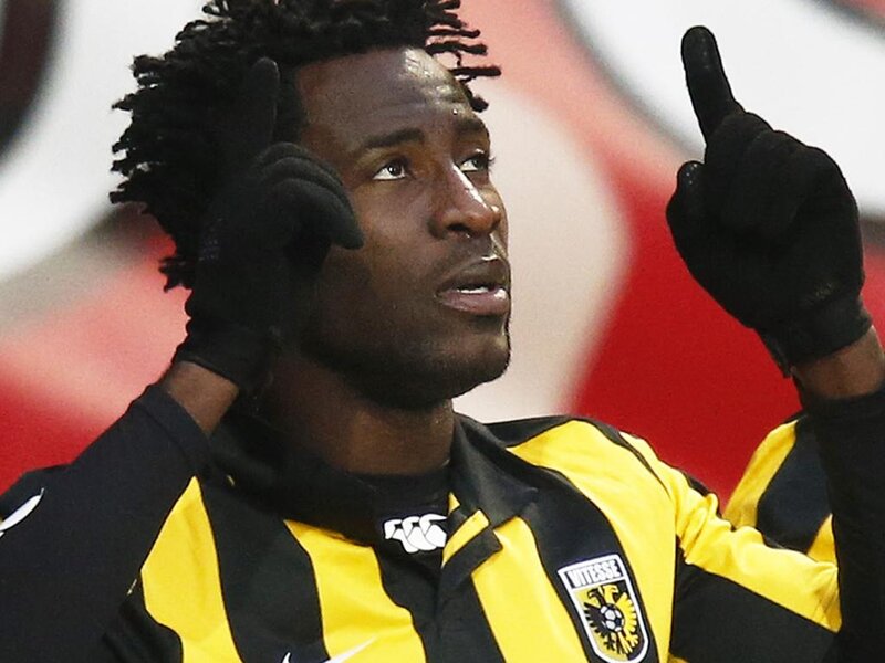 Football Player Celebrating — Yellow